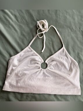 White halter top 🤍